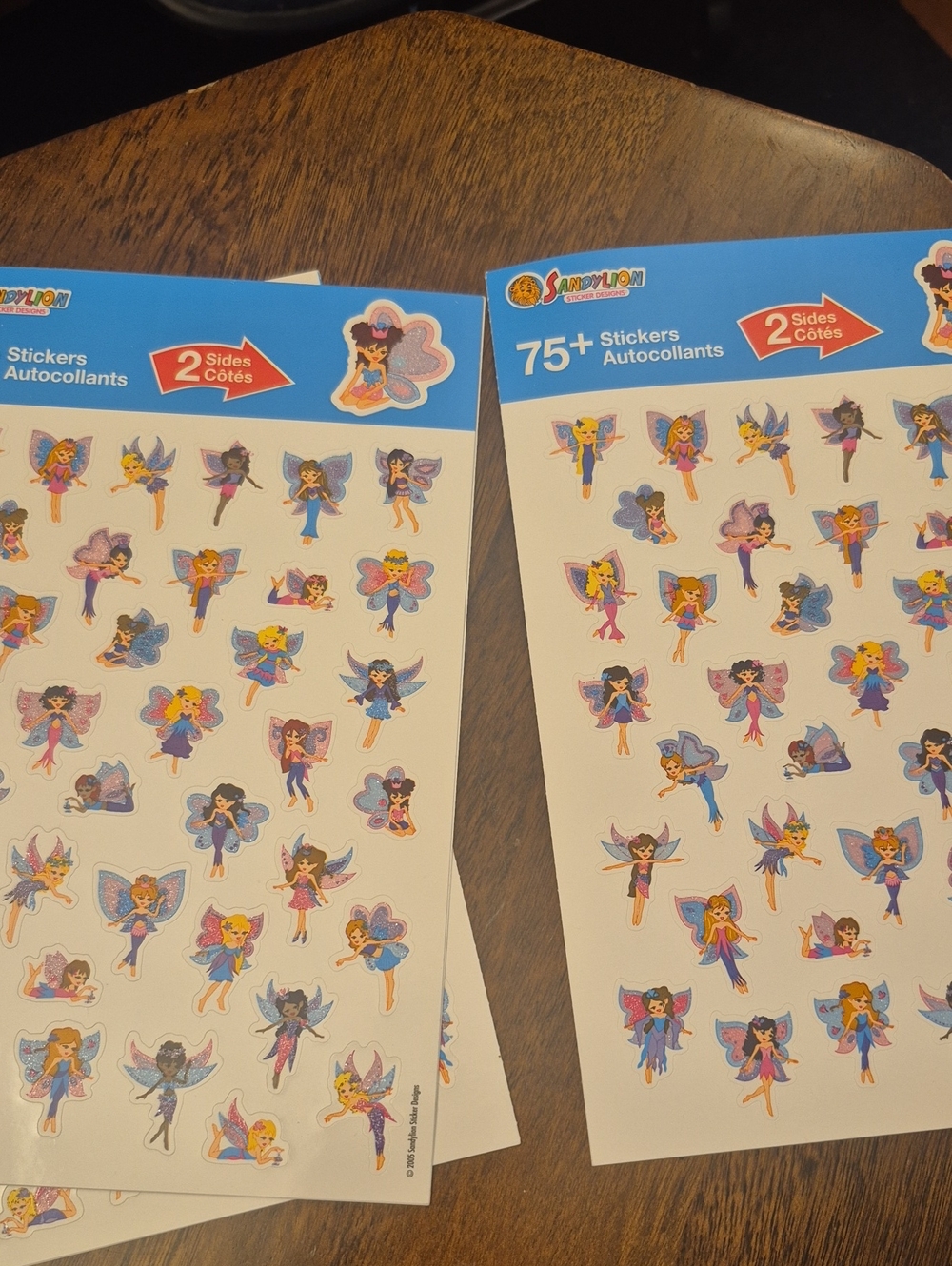 Sandylion Butterfly Fairy Stickers - Assorted Multicolor (75+ Count)